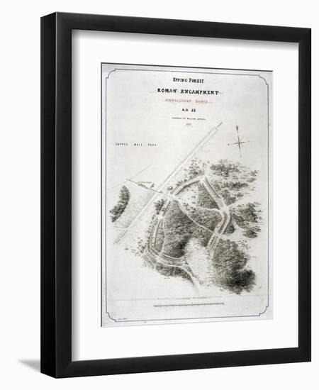 Roman Encampment in Epping Forest, Essex, 1876-William d'Oyley-Framed Giclee Print