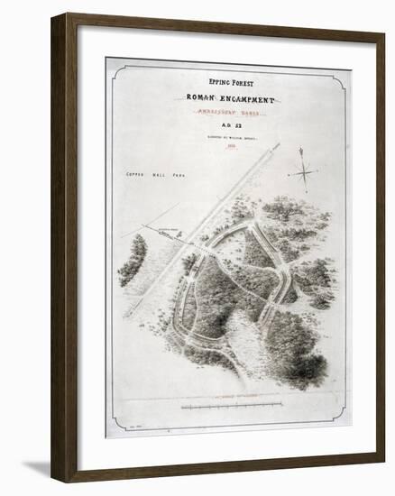 Roman Encampment in Epping Forest, Essex, 1876-William d'Oyley-Framed Giclee Print