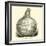 Roman Engraved Glass Bottle-null-Framed Giclee Print