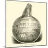 Roman Engraved Glass Bottle-null-Mounted Giclee Print