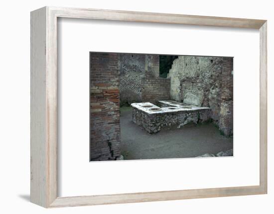 Roman food-shop in Herculaneum, 1st century. Artist: Unknown-Unknown-Framed Photographic Print