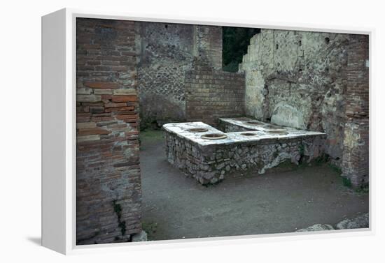 Roman food-shop in Herculaneum, 1st century. Artist: Unknown-Unknown-Framed Premier Image Canvas