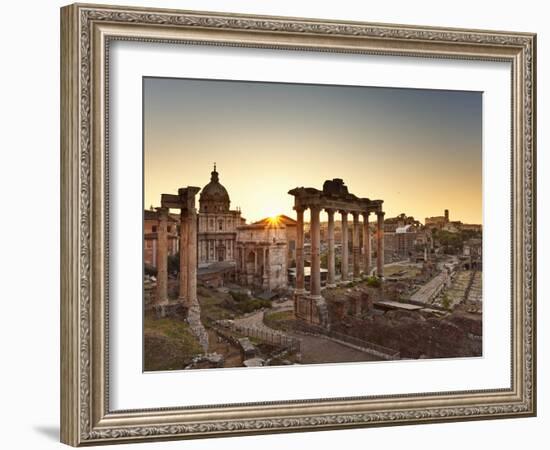 Roman Forum, Rome, Lazio, Italy, Europe-Francesco Iacobelli-Framed Photographic Print