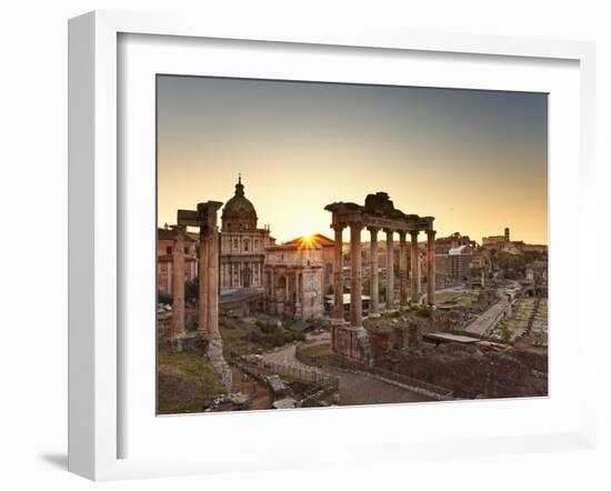 Roman Forum, Rome, Lazio, Italy, Europe-Francesco Iacobelli-Framed Photographic Print