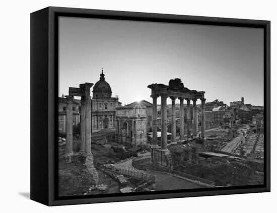 Roman Forum, Rome, Lazio, Italy, Europe-Francesco Iacobelli-Framed Premier Image Canvas