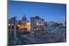 Roman Forum (Unesco World Heritage Site) at Dusk, Rome, Lazio, Italy-Ian Trower-Mounted Photographic Print