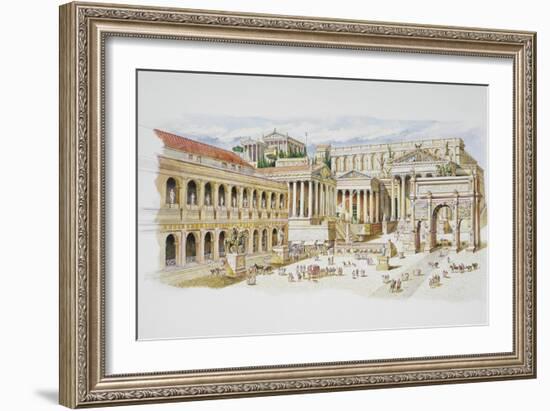 Roman Forum-Italian School-Framed Giclee Print