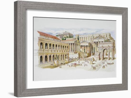 Roman Forum-Italian School-Framed Giclee Print