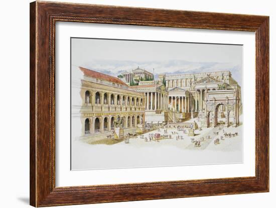 Roman Forum-Italian School-Framed Giclee Print