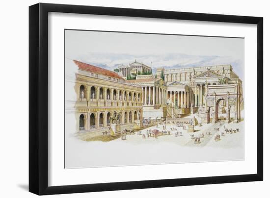 Roman Forum-Italian School-Framed Giclee Print