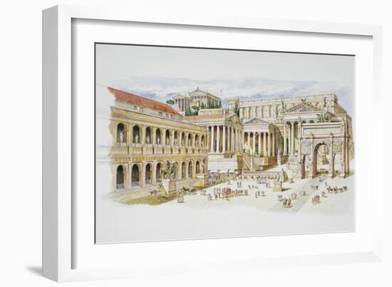 Roman Forum-Italian School-Framed Giclee Print