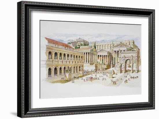 Roman Forum-Italian School-Framed Giclee Print