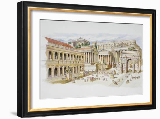 Roman Forum-Italian School-Framed Giclee Print