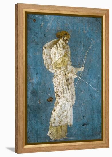 Roman Fresco of Diana with Her Bow and Arrow-null-Framed Premier Image Canvas