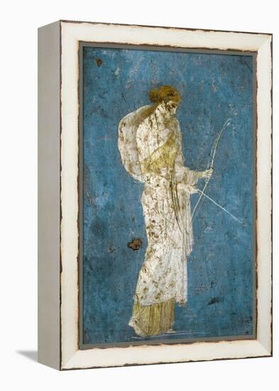 Roman Fresco of Diana with Her Bow and Arrow-null-Framed Premier Image Canvas