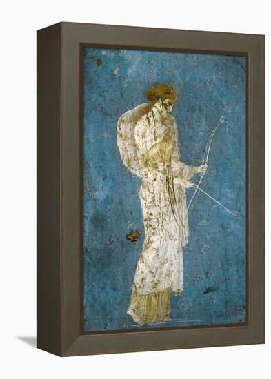 Roman Fresco of Diana with Her Bow and Arrow-null-Framed Premier Image Canvas