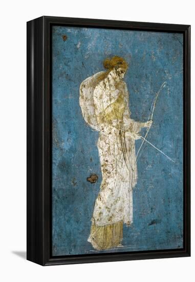 Roman Fresco of Diana with Her Bow and Arrow-null-Framed Premier Image Canvas