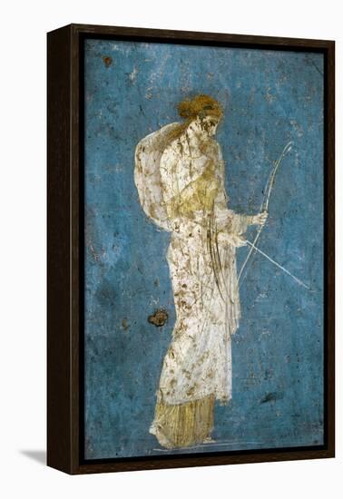 Roman Fresco of Diana with Her Bow and Arrow-null-Framed Premier Image Canvas