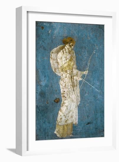 Roman Fresco of Diana with Her Bow and Arrow-null-Framed Giclee Print