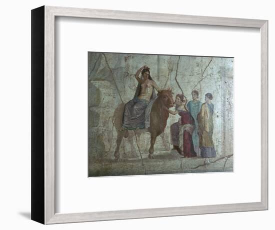 Roman fresco of Europa and the bull. Artist: Unknown-Unknown-Framed Giclee Print
