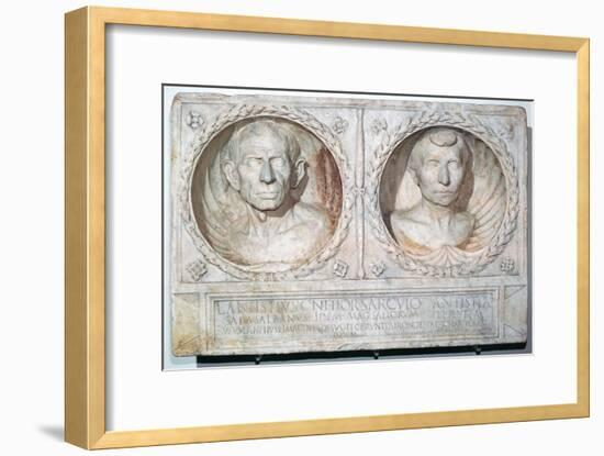 Roman funerary relief of a husband and wife-Unknown-Framed Giclee Print