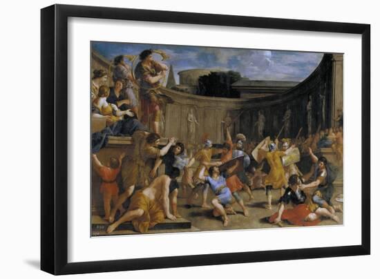 Roman Gladiators-Giovanni Francesco Romanelli-Framed Giclee Print