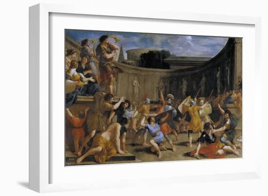 Roman Gladiators-Giovanni Francesco Romanelli-Framed Giclee Print