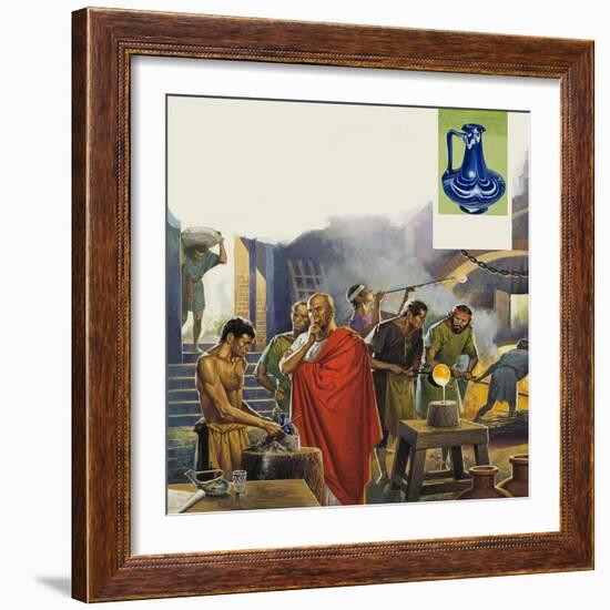 Roman Glass Factory-Severino Baraldi-Framed Giclee Print