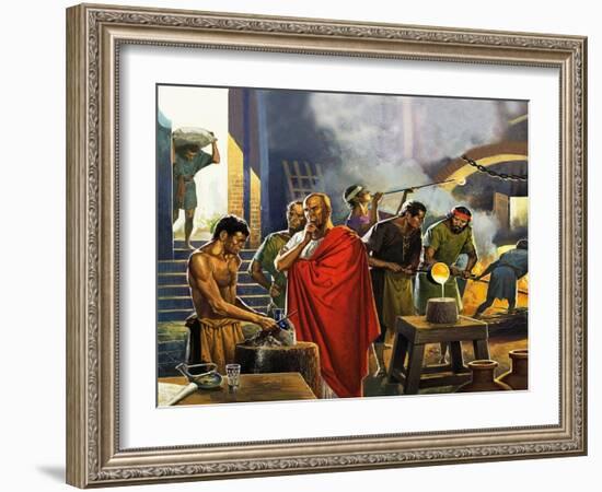 Roman Glass Factory-Severino Baraldi-Framed Giclee Print