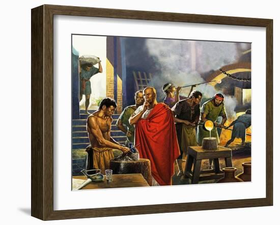 Roman Glass Factory-Severino Baraldi-Framed Giclee Print