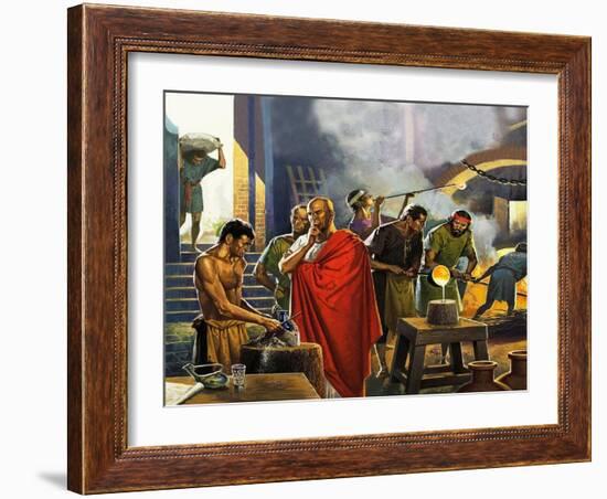 Roman Glass Factory-Severino Baraldi-Framed Giclee Print