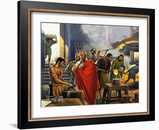 Roman Glass Factory-Severino Baraldi-Framed Giclee Print