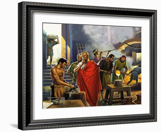 Roman Glass Factory-Severino Baraldi-Framed Giclee Print