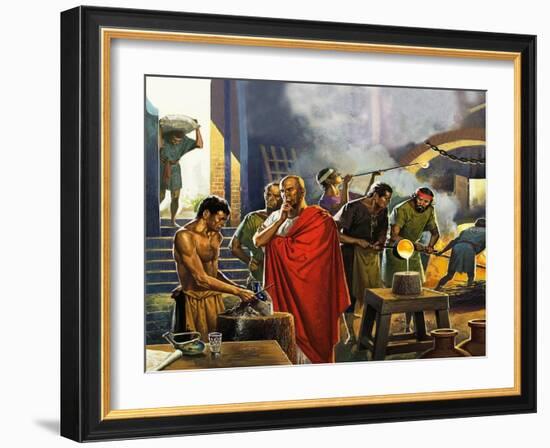 Roman Glass Factory-Severino Baraldi-Framed Giclee Print