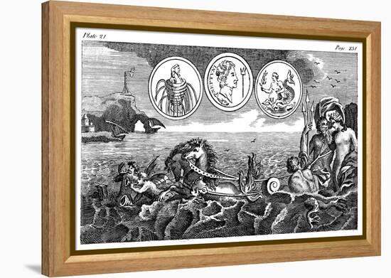 Roman God Neptune, 18th Century-null-Framed Premier Image Canvas