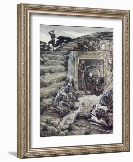 Roman Guards at the Tomb-James Tissot-Framed Giclee Print