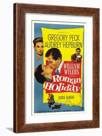 Roman Holiday, 1953, Directed by William Wyler-null-Framed Giclee Print