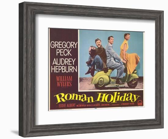 Roman Holiday, 1953-null-Framed Art Print