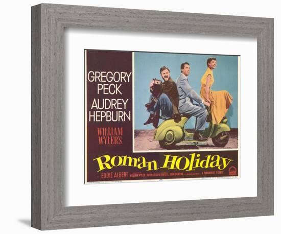 Roman Holiday, 1953-null-Framed Art Print