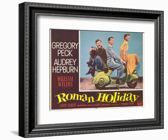 Roman Holiday, 1953-null-Framed Art Print