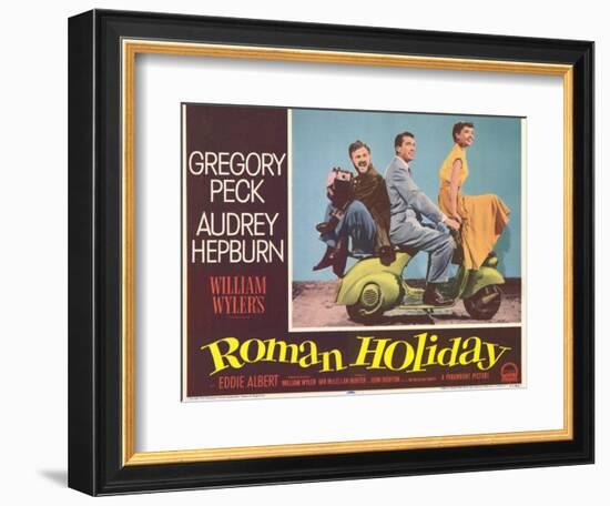 Roman Holiday, 1953-null-Framed Art Print