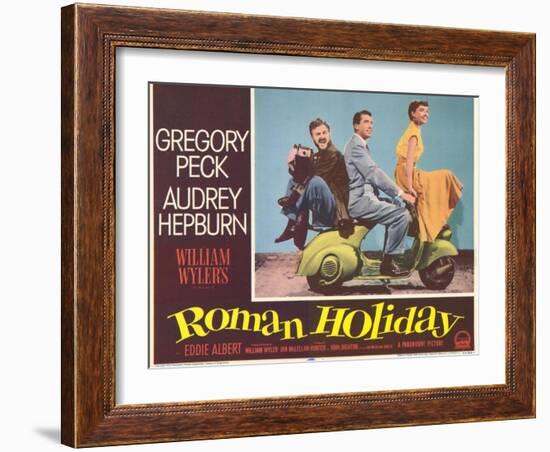 Roman Holiday, 1953-null-Framed Art Print