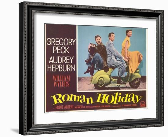 Roman Holiday, 1953-null-Framed Art Print