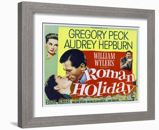 Roman Holiday, 1953-null-Framed Art Print