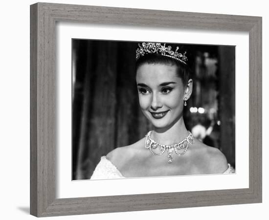 Roman Holiday, Audrey Hepburn, 1953-null-Framed Photo