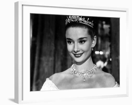 Roman Holiday, Audrey Hepburn, 1953-null-Framed Photo