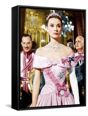slim fit dress slacks 1950s Vintage Audrey Hepburn's Outfit in Roman Holiday, White/Khaki / M main image 0