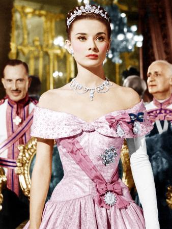 Pink audrey hepburn dress hot sale