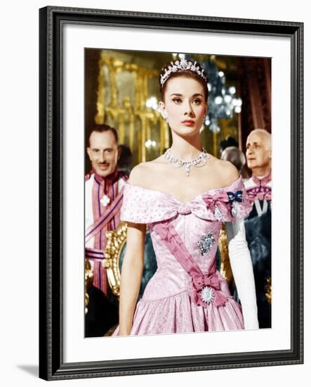 ROMAN HOLIDAY, Audrey Hepburn, 1953-null-Framed Photo