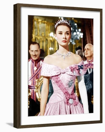 ROMAN HOLIDAY, Audrey Hepburn, 1953-null-Framed Photo